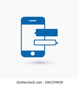 Mobile phone vector icon, smartphone icon