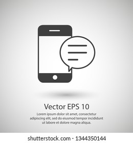 Mobile phone vector icon, smartphone icon