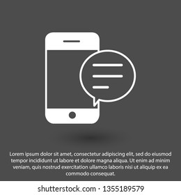 Mobile phone vector icon, smartphone icon