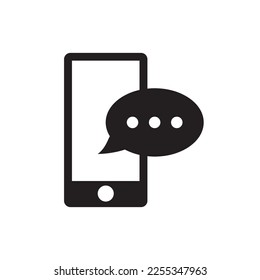 Mobile phone vector icon. Smartphone flat sign design. EPS 10 illustration of smartphone symbol pictogram