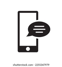 Mobile phone vector icon. Smartphone flat sign design. EPS 10 illustration of smartphone symbol pictogram