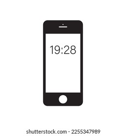 Mobile phone vector icon. Smartphone flat sign design. EPS 10 illustration of smartphone symbol pictogram