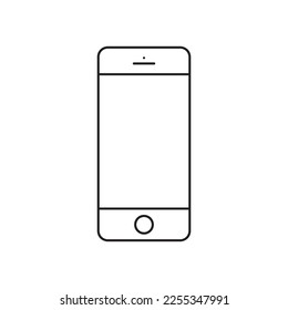 Mobile phone vector icon. Smartphone flat sign design. EPS 10 illustration of smartphone symbol pictogram