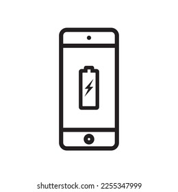 Mobile phone vector icon. Smartphone flat sign design. EPS 10 illustration of smartphone symbol pictogram