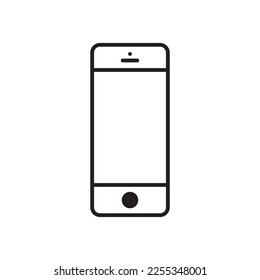 Icono vectorial del teléfono móvil. Diseño de señales planas para smartphone. Ilustración EPS 10 del pictograma del símbolo del smartphone