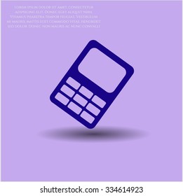 Icono o símbolo del vector del teléfono móvil