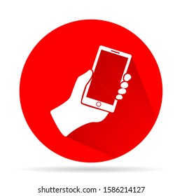 Mobile Phone vector icon template color editable. Smartphone symbol vector sign isolated on vector icon white background.