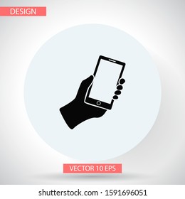 Mobile Phone vector icon template color editable. Smartphone symbol vector sign isolated on vector icon white background.