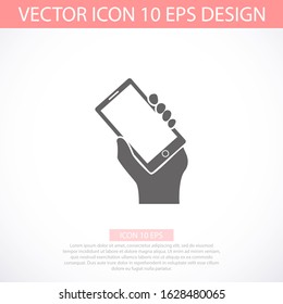 Mobile Phone vector icon template color editable. Smartphone symbol vector sign isolated on vector icon white background.