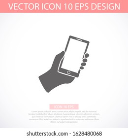 Mobile Phone vector icon template color editable. Smartphone symbol vector sign isolated on vector icon white background.