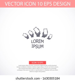 Mobile Phone vector icon template color editable. Smartphone symbol vector sign isolated on vector icon white background
