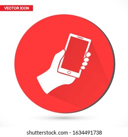 Mobile Phone vector icon template color editable. Smartphone symbol vector sign isolated on vector icon white background.