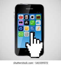 mobile phone  vector illustration 
