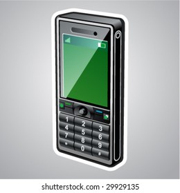 Mobile phone, vector illustration.