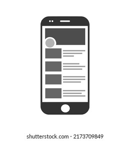 mobile phone vector illustration isolated on white background 
