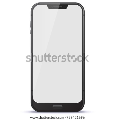 Mobile Phone Vector illustration isolated on white background.