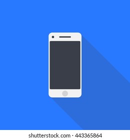 Mobile phone vector illustration material design, cellphone icon