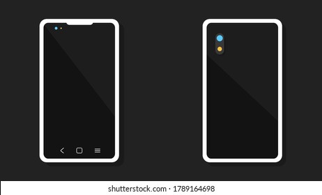 ilustración vectorial de teléfono móvil para banner de plantilla