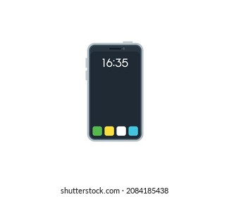 Mobile Phone Vector Isolated Icon. Smart Phone Emoji Illustration. Mobile Phone Vector Isolated Emoticon