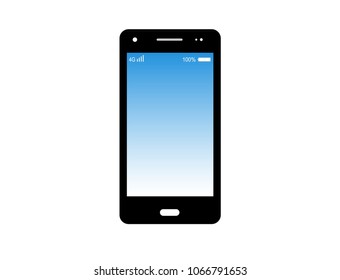 mobile phone vector isolated on white background. Smartphone icon. eps 10.