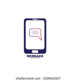 Mobile phone vector logo design template
