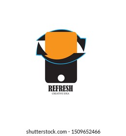 Mobile phone vector logo design template
