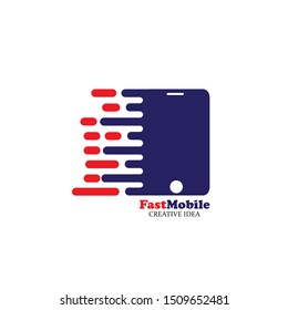 Mobile phone vector logo design template
