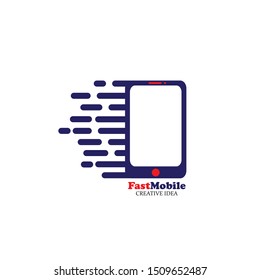 Mobile phone vector logo design template
