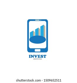 Mobile phone vector logo design template
