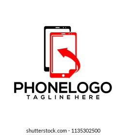 Mobile phone vector logo template concept