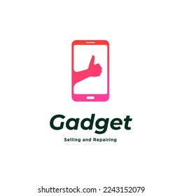 Mobile phone vector logo template concept illustration. Smartphone creative sign. Cellphone symbol or Tablet PC icon. Design element. 