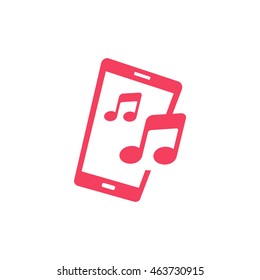 Mobile phone vector logo template concept illustration. Smartphone creative sign. Modern technology. Mobile Design element.
