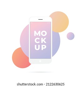 Mobile phone vector mockup, iPhone mockup