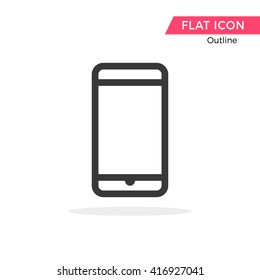 Mobile phone Vector Object Picture Image Graphic Glyph Outline Icon
