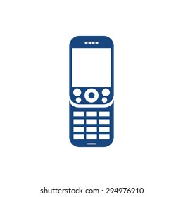 Mobile phone vector on white background