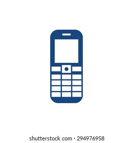 Mobile phone vector on white background