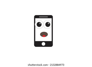 mobile phone vector that is intended for an icon or complement on a website