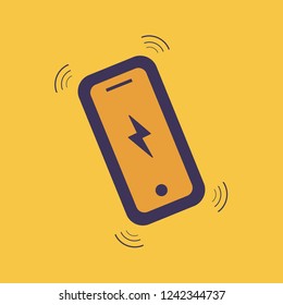 Mobile Phone Vibrating Icon