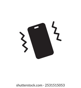 Mobile phone vibrating icon web design in vector