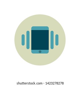 mobile phone vibrating or ringing vector icon