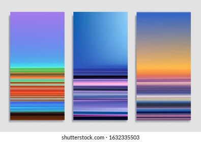 Mobile phone wallpaper or package cover design. Colorful gradient background. 