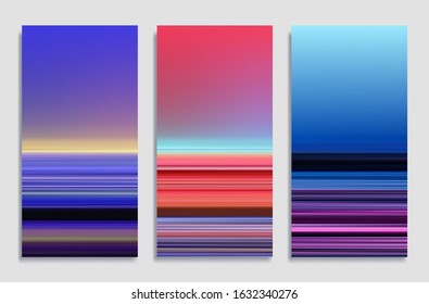 Mobile phone wallpaper or package cover design. Colorful gradient background. 