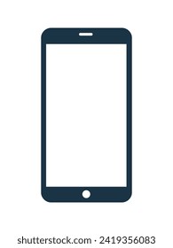 Diseño vectorial de simulación de pantalla vacía para teléfono móvil