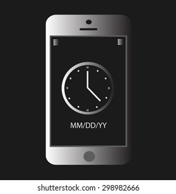 Mobile phone white vector eps 10