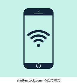 Mobile Phone WiFi Icon