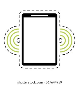 mobile phone wifi internet signal dot line