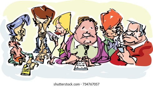 Mobile phone world, everywhere people are on their smart phones