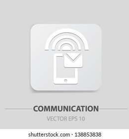 Mobile phone,Communication icons,vector