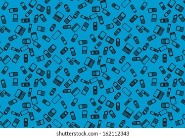 Mobile Phones Seamless Pattern