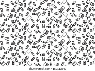 Mobile phones seamless pattern